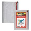 Anglers Company Anglers Company Ltd. ANG52 Zip All Ring Binder Pocket- 10-.50in.x8in.- Clear ANG52